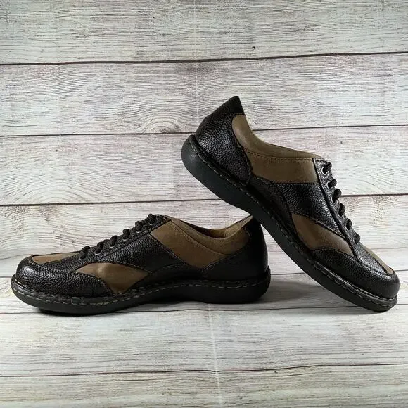 Born Monica Womens Size 8 Oxford Lace Up Shoes Sneakers Tan Brown Leather Walk - Picture 6 of 9